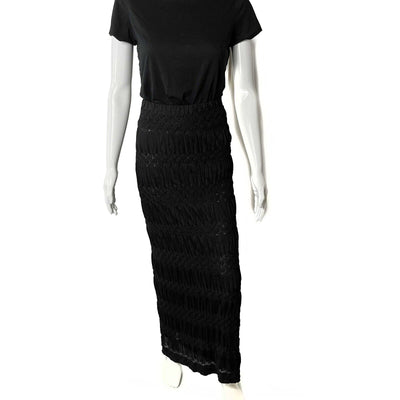 Missoni - Pristine - Knit Tiered Maxi Skirt - Black - 38 US XS