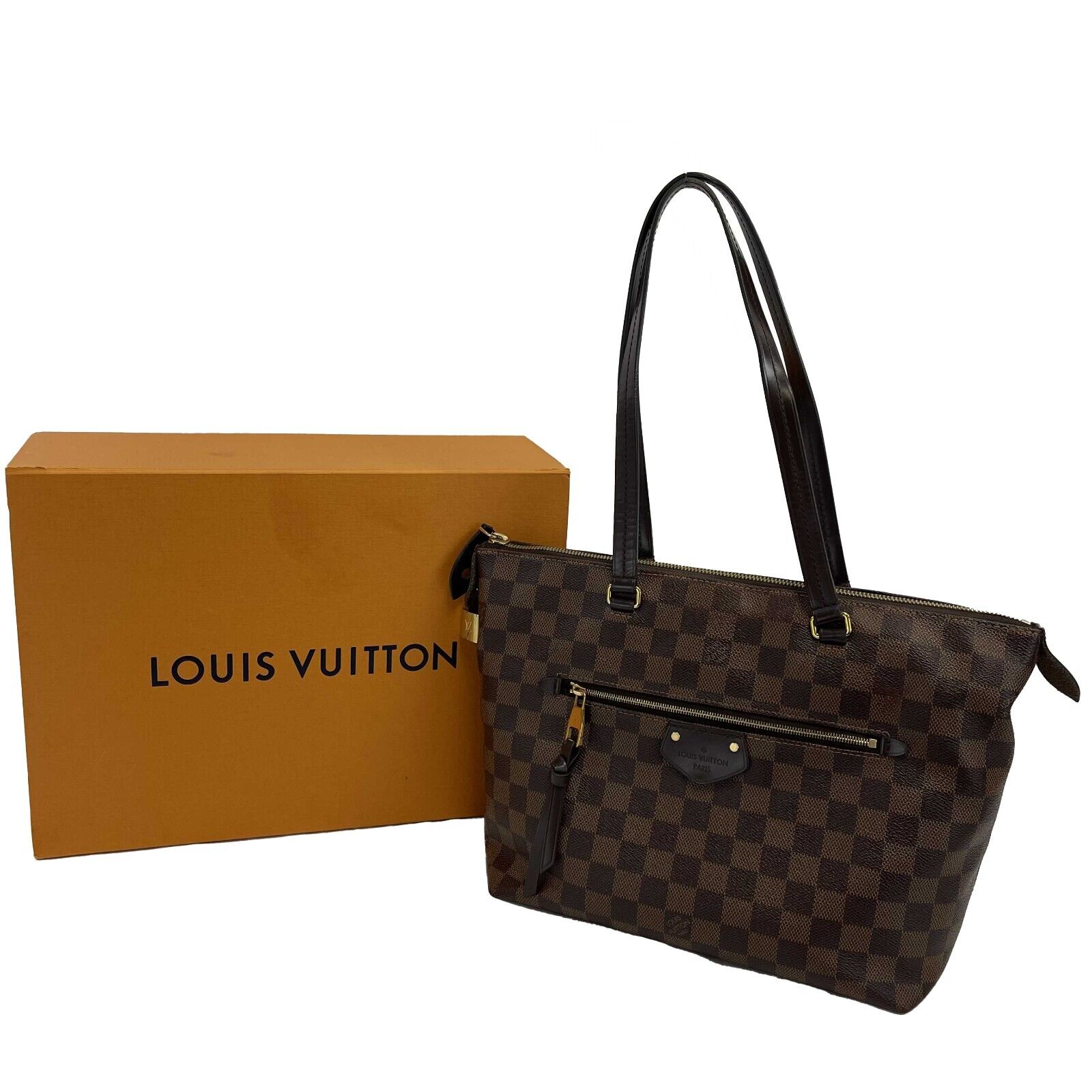 Louis Vuitton - Lena Tote PM Damier Ebene Brown - Tote w/ lock & key -  BougieHabit